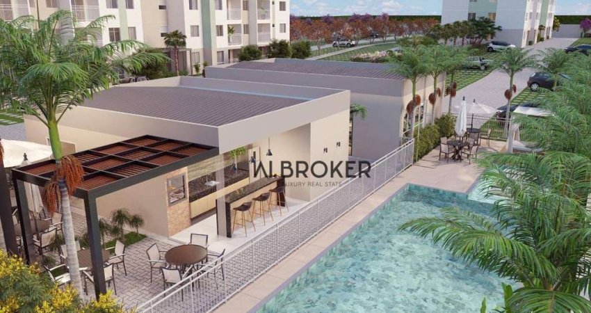 Vista Mar  Apartamento com 2 dormitórios à venda, 47 m² por R$ 360.000 - Praia do Futuro II - Fortaleza/CE