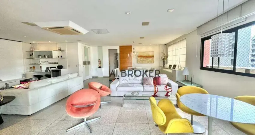 Apartamento com 4 dormitórios à venda, 300 m² por r$ 2.600.000,00 - meireles - fortaleza/ce