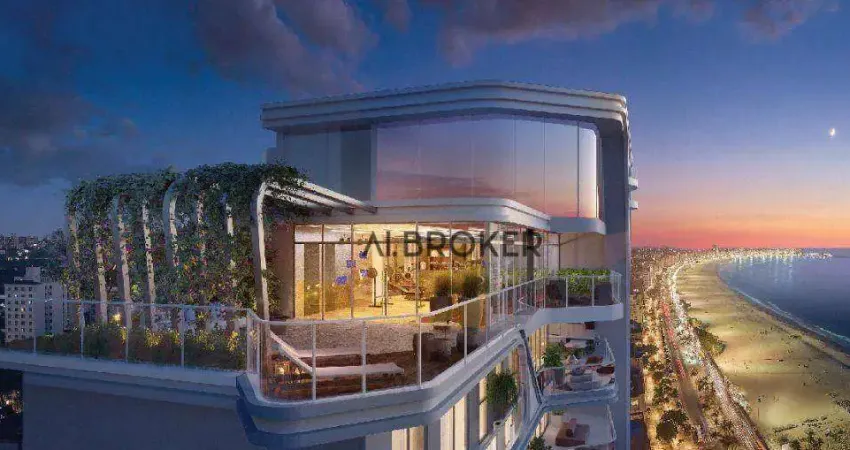 Sky beira mar apartamento com 4 dormitórios à venda, 240 m² por r$ 7.300.000 - mucuripe - fortaleza/ce