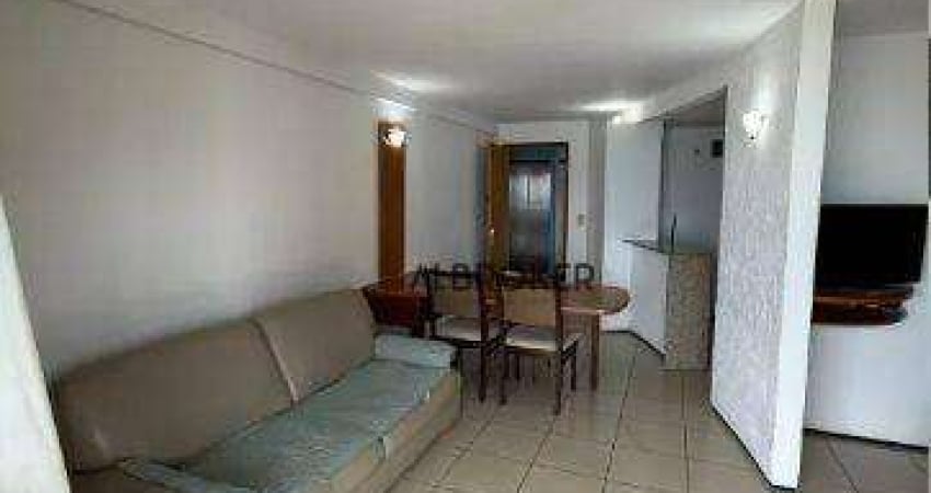 No Meireles Flat com 1 dormitório à venda, 42 m² por R$ 445.000 - Meireles - Fortaleza/CE