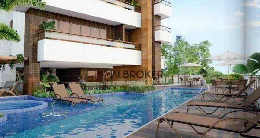 Apartamento com 1 dormitório à venda, 38 m² por r$ 590.000,00 - mucuripe - fortaleza/ce