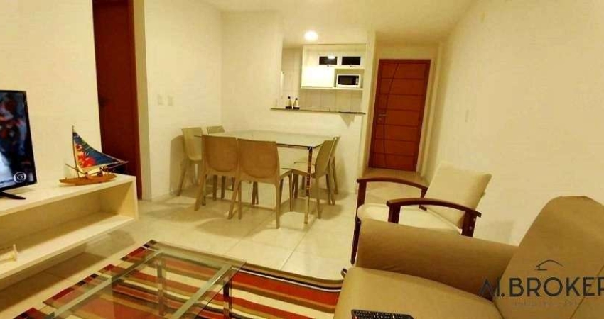 No Porto das Dunas Apartamento com 3 dormitórios à venda, 76 m² por R$ 586.000 - Porto das Dunas - Aquiraz/CE