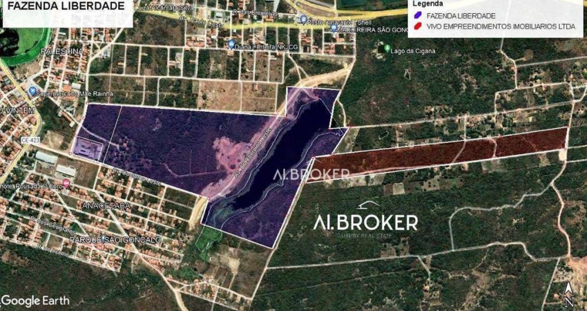 Terreno à venda, 290500 m² por R$ 10.000.000,00 - Pecém - São Gonçalo do Amarante/CE