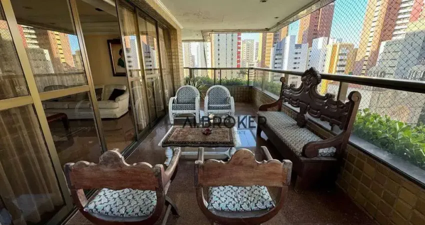 No meireles apartamento com 4 dormitórios à venda, 475 m² por r$ 5.300.000 - meireles - fortaleza/ce