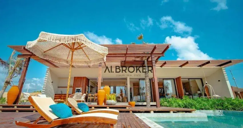 Na praia do  fortim casa com 3 dormitórios à venda, 197 m² por r$ 2.980.000 - fortim - fortim/ce