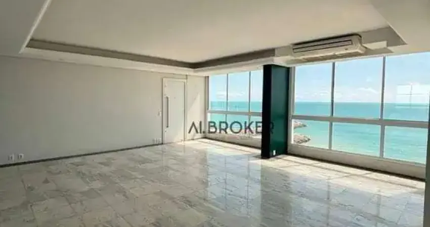 Na beira apartamento com 3 dormitórios para alugar, 205 m² por r$ 12.000/mês - meireles - fortaleza/ce