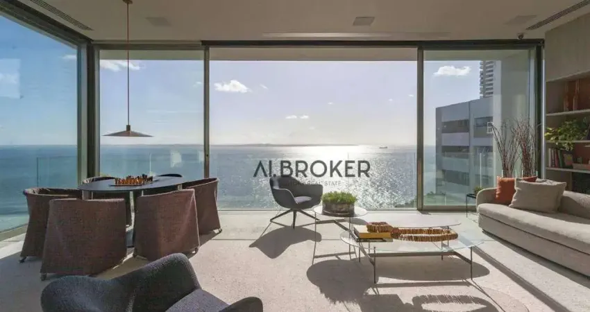 Na beira ma cobertura com 4 dormitórios à venda, 200 m² por r$ 7.000.000 - meireles - fortaleza/ce