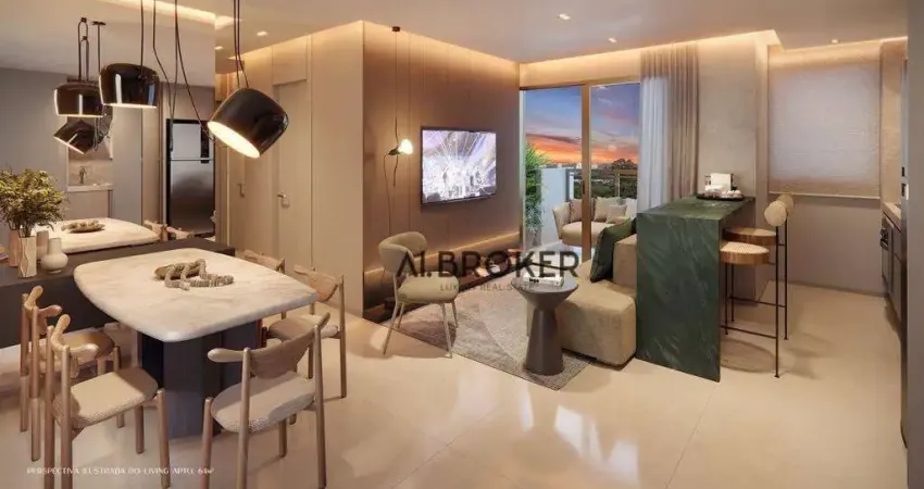 No Guararapes Apartamento com 3 dormitórios à venda, 64 m² por R$ 760.000 - Guararapes - Fortaleza/CE