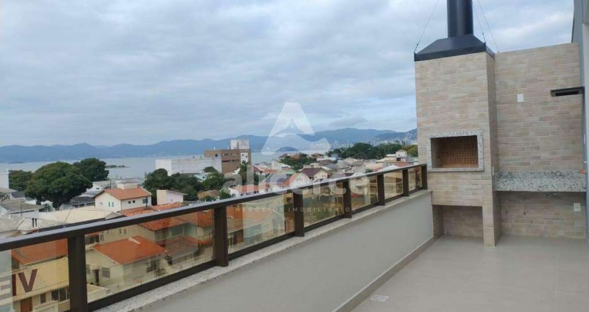 Apartamento DUPLEX Novo - 3 dormitórios deslumbrante vista mar- Alto Padrão - Estreito / Balneário