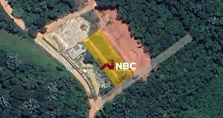 Terreno à venda, 1000 m² por r$ 110.000,00 - canjicas - arujá/sp