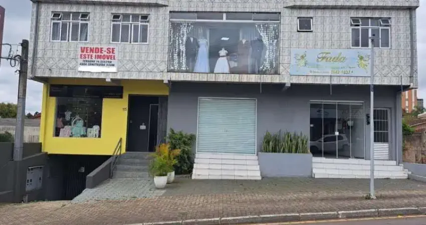 Prédio com 511,00m² de área construída   comercial e residencial no centro de araucária.
