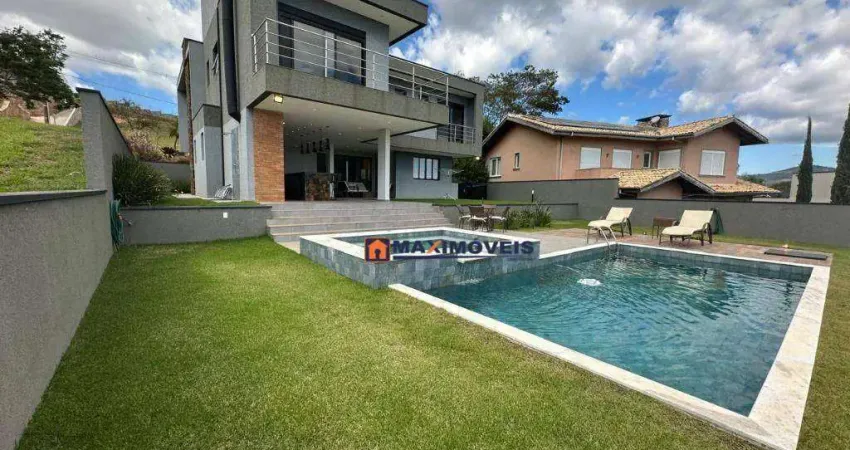 Casa com 4 suítes à venda, 388 m² por r$ 4.500.000 - condominio porto atibaia - atibaia/sp