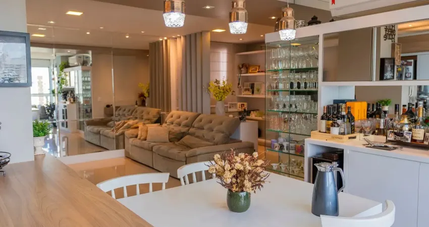 Apartamento lindo de 85 m² com sala estendida, 2 dorm, sendo 1 suíte, 2 vagas paralelas, à venda por r$ 880.000 - ária residence - gleba - londrina/pr