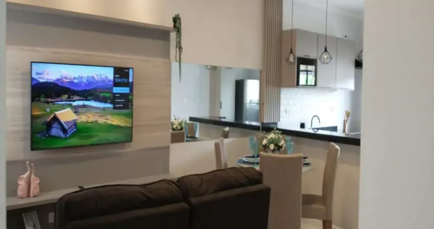 Apartamento Mobiliado Portal Ville Azaléia, 02 dormitórios sendo 01 suite, 01 vaga e área externa
