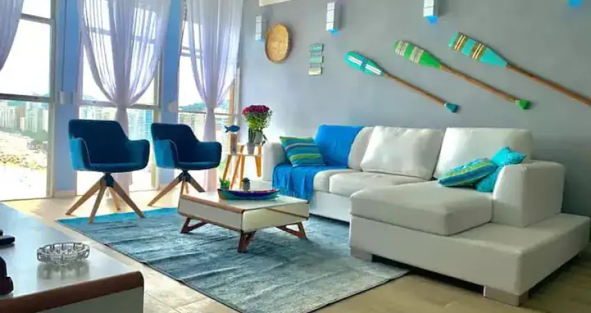 Apartamento reformado à venda no morro do maluf 160m²- com vista mar-pitangueiras sp