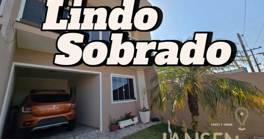 Sobrado 3 quartos com área gourmet uvaranas, ponta grossa, pr