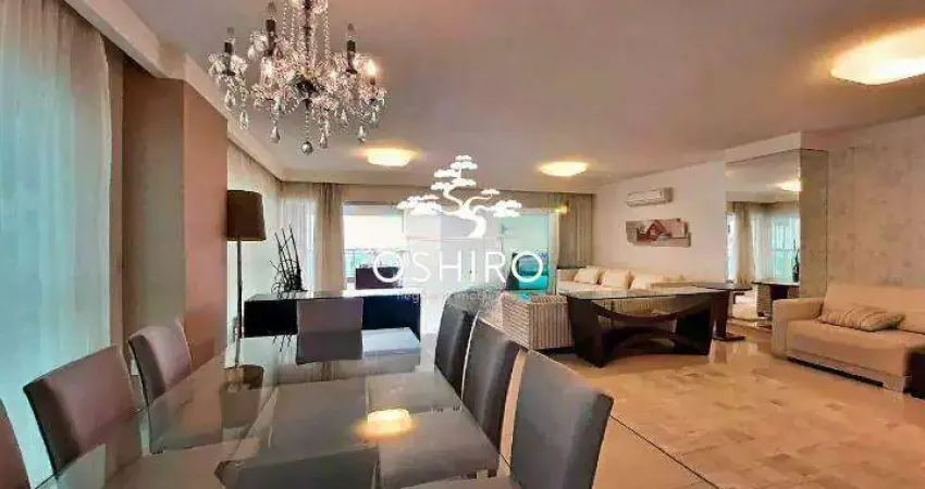 Apartamento de 4 suítes com vista para o mar e varanda gourmet no gonzaga, santos