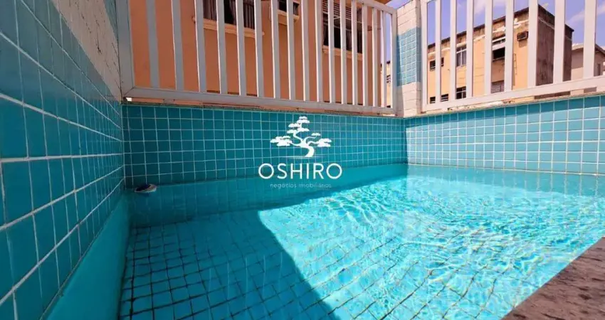 Casa sobreposta alta duplex com 3 quartos à venda na aparecida em santos.