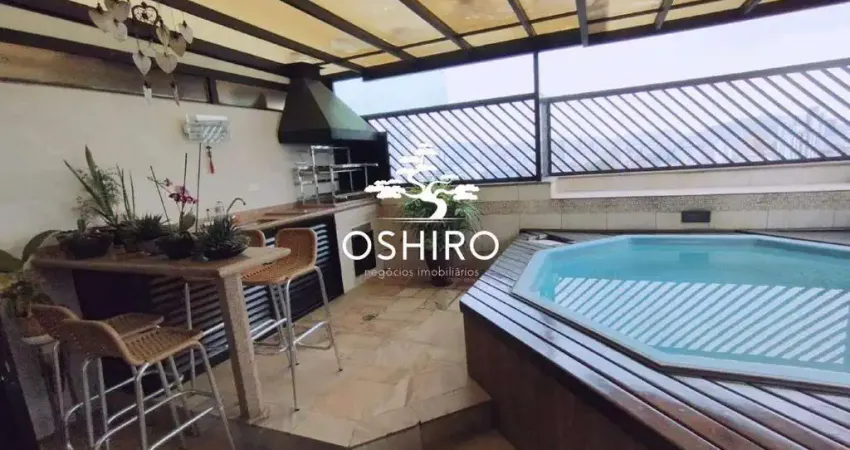 Cobertura duplex à venda, 3 quartos, 2 suítes, 2 vagas, embaré - santos/sp