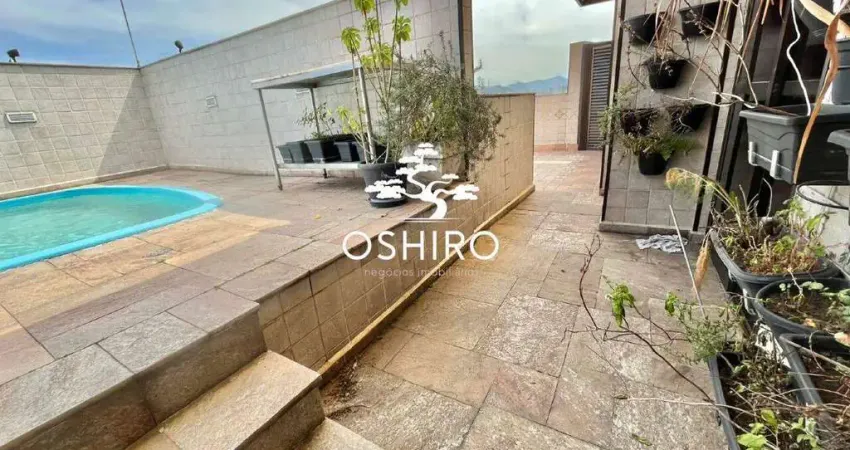 Cobertura duplex à venda, 4 quartos, 2 suítes, 4 vagas, gonzaga - santos/sp