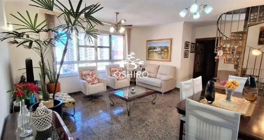 Cobertura duplex com vista maravilhosa no gonzaga – 258m² de área útil e 2 vagas demarcadas