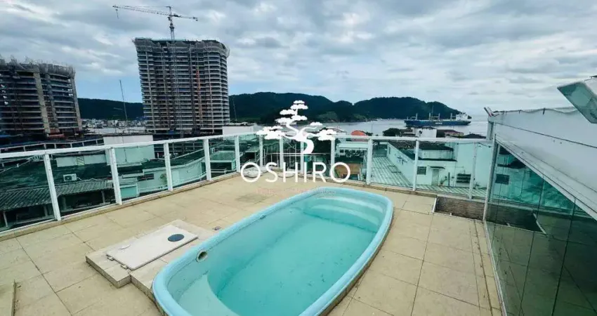 Cobertura triplex com piscina – 3 quartos (1 suíte) – a uma quadra da praia