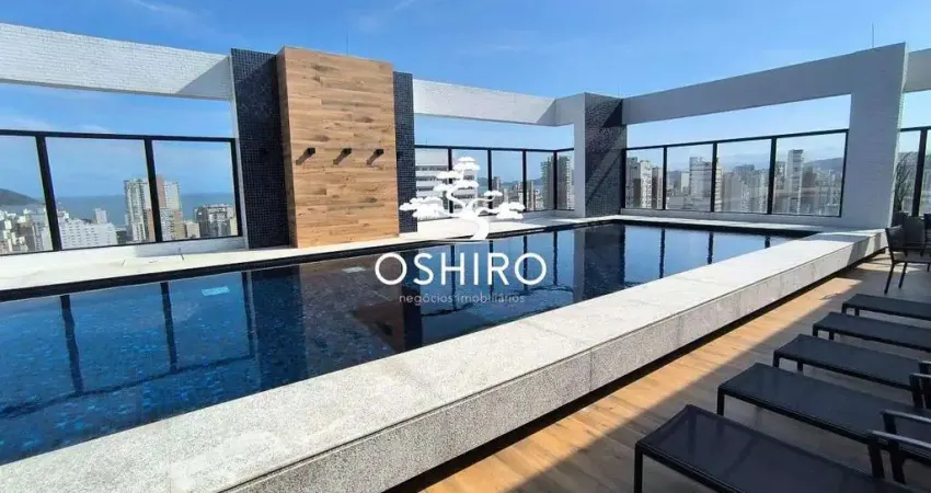 Apartamento 1 dormitório no boqueirão – andar alto com vista para o mar | vianna home