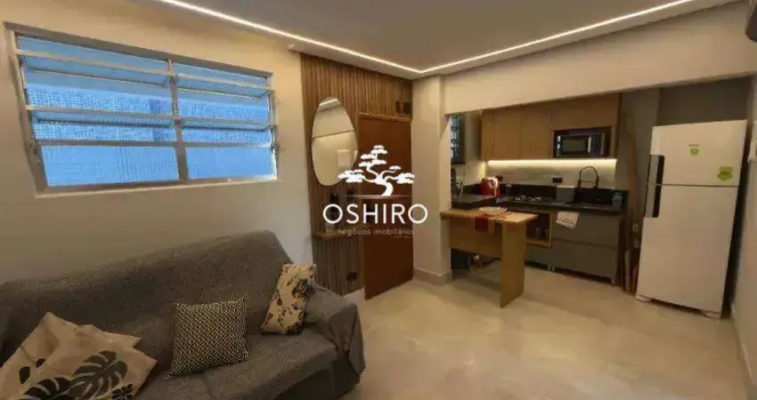 Apartamento à venda – 2 dormitórios – 1 quadra da praia – reformado e mobiliado