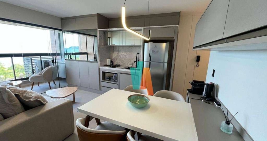 Apartamento com 1 dormitório para alugar, 45 m² por R$ 4.900,00/mês - Indaiá - Caraguatatuba/SP