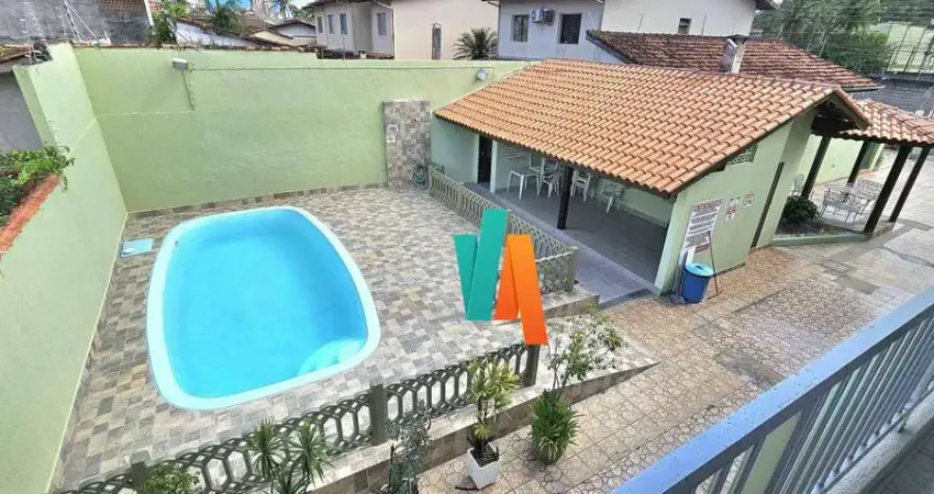 Sobrado mobiliado com 2 dormitórios para alugar, 80 m² por r$ 2.950/mês - prainha - caraguatatuba/sp