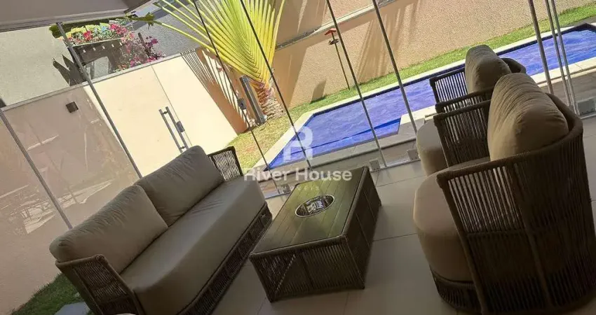 Sobrado de Luxo no Alphaville 2 | 4 Suítes, sendo a Master com Closet e Hidromassagem | Piscina Aqu