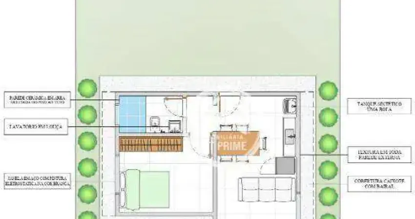 Casa com 1 dormitório à venda, 37 m² por R$ 139.900 - Jardim do Bosque - Potirendaba/São Paulo