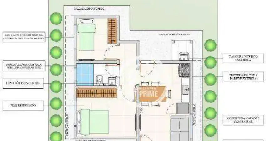 Casa com 2 dormitórios à venda, 44 m² por R$ 154.900 - Jardim do Bosque - Potirendaba/SP