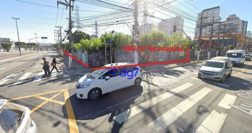 Terreno à venda, 480 m² por R$ 9.600.000,00 - Tatuapé - São Paulo/SP