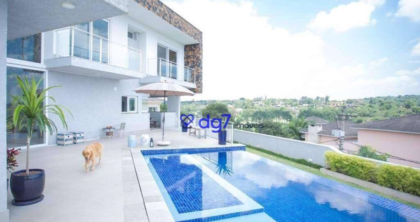 Casa com 4 dormitórios, 3 suítes  à venda, 709 m² por R$ 4.700.000 - São Paulo II - Cotia/SP