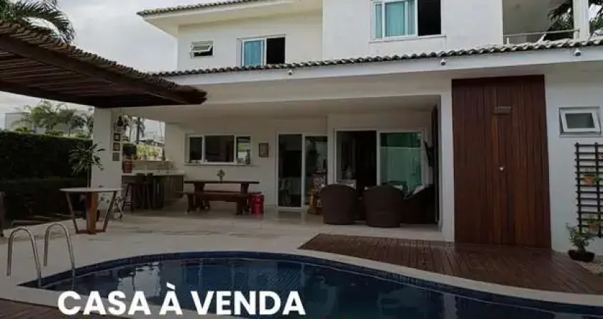 Casa em condomínio fechado com 5 quartos à venda na Rodovia BA-099 - Estrada do Côco, 01, Abrantes, Camaçari