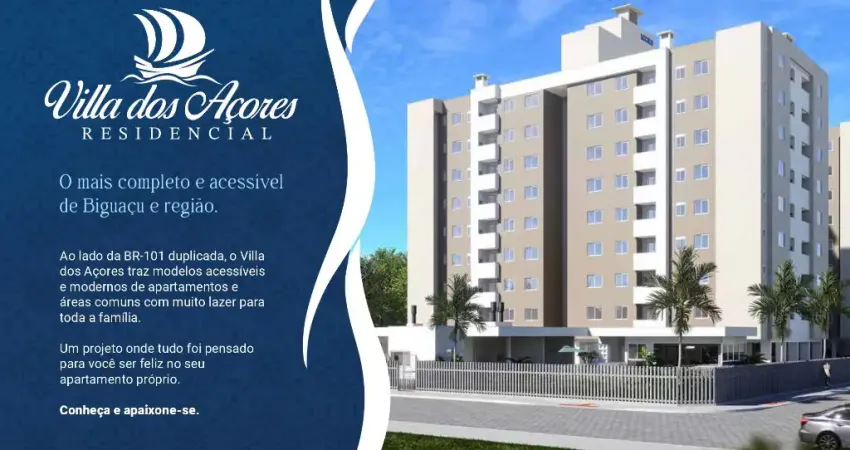 Compre Apartamento com 2 Dormitórios,  1 Vaga,  em Rio Caveiras, Biguaçu.  Imóvel Residencial em Biguaçu/SC.
