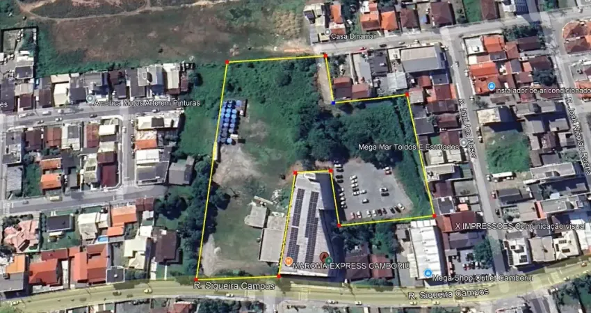 Locação anual de terreno comercial com 15.500m² no centro de camboriú