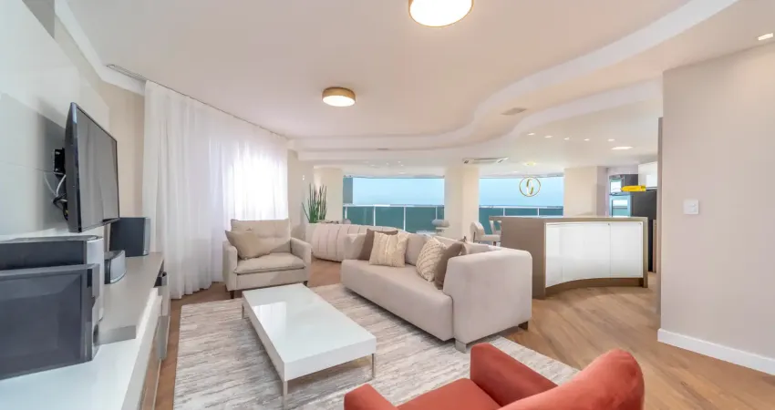 Frente mar com vista panorâmica para venda mobiliado, equipado e decorado