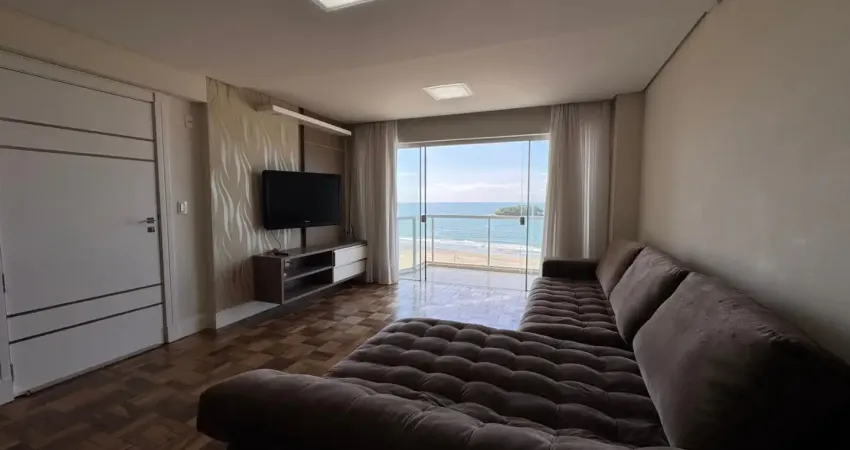 Locação anual frente mar mobiliado e equipado na praia central de balneário camboriú