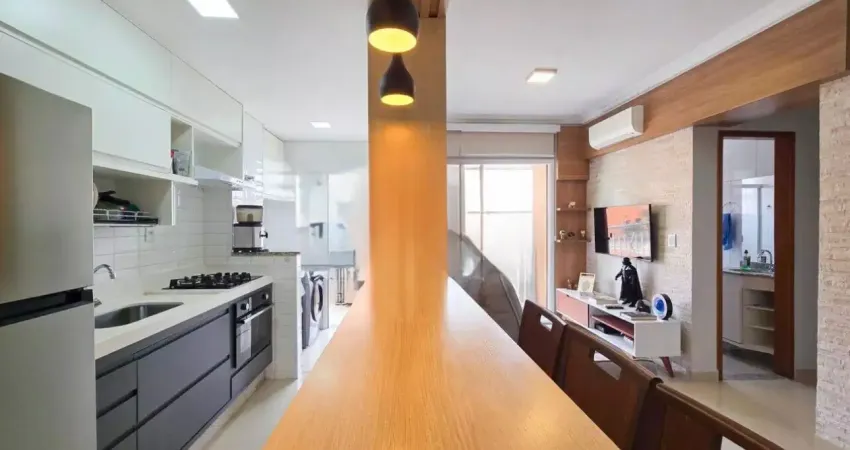 Apto com 70m²- totalmente reformado! 2 dormitórios, 1 suíte, varanda gourmet- r$550.000,00- parque industrial