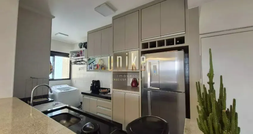 Apartamento semiboliado com 2 dormitórios, 1 suíte para alugar, 65 m² por r$ 3.199/mês - condomínio vale das flores no jardim américa