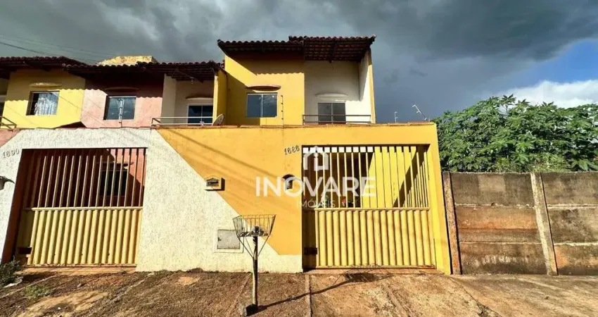 Casa com 3 dormitórios para alugar, 120 m² por r$ 1.100,00/mês - afonso pena - itumbiara/go