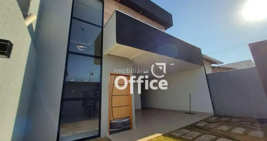 Casa com 3 quartos à venda, 150 m² por r$ 490.000 - residencial flor do cerrado - anápolis/go