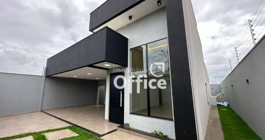 Casa com 3 dormitórios à venda, 220 m² por r$ 695.000,00 - residencial vida nova - anápolis/go