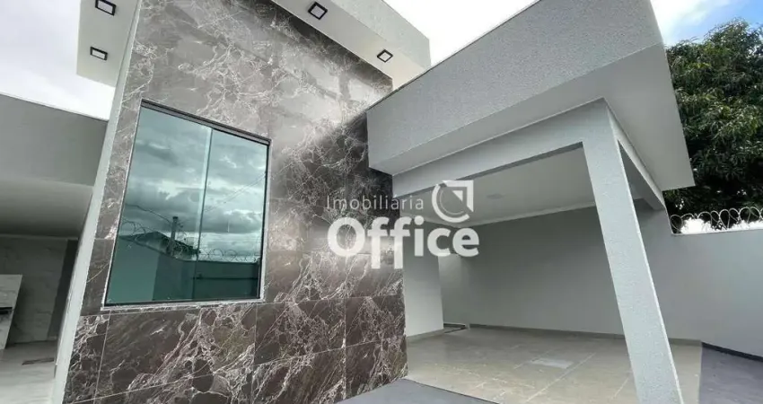 Casa com 3 quartos  à venda, 125 m² por R$ 550.000 - Jardim Suíço - Anápolis/GO