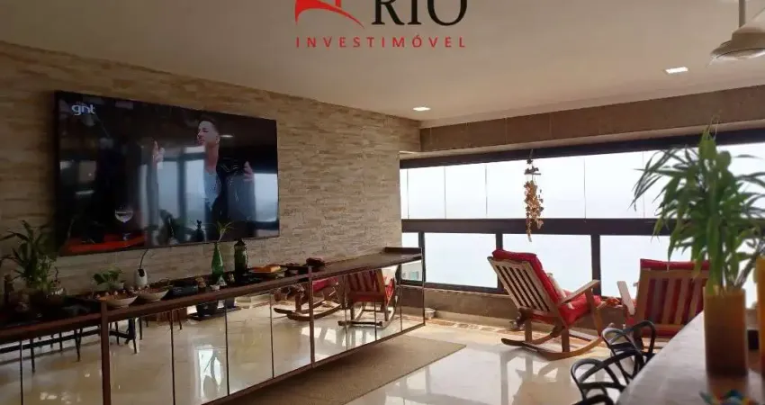 Cobertura de luxo à venda na barra da tijuca - 4 quartos, 3 suítes, 2 salas, 4 banheiros, 3 vagas de garagem - 231m²