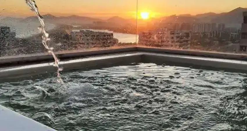 Apartamento barra da tijuca - alfa barra - alpha taurus. magnífica vista mar e lagoa - 190 m².