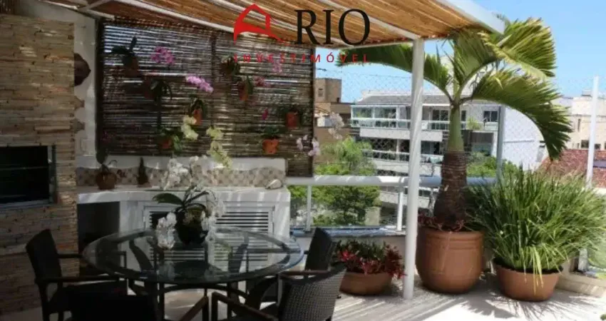 Cobertura de luxo no recreio dos bandeirantes: 3 quartos, 3 suítes, 3 salas, 2 vagas, 310m² - rio de janeiro-rj