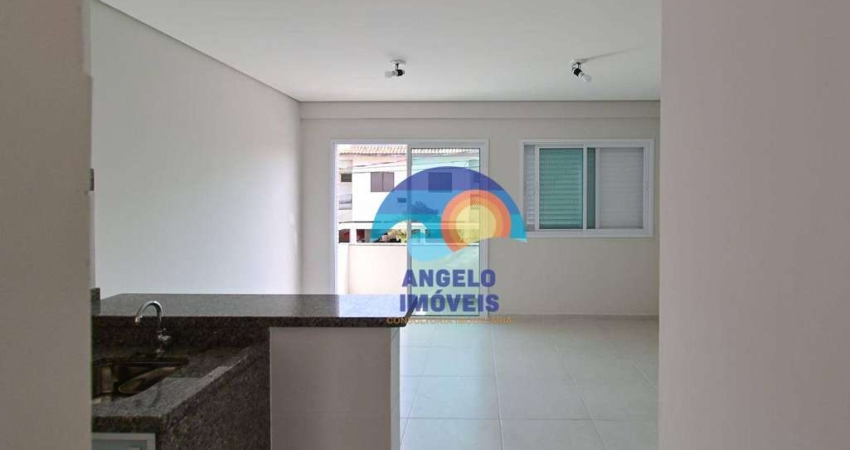 Apartamento com 1 dormitório para alugar, 28 m² por R$ 1.328,37/mês - Centro - Peruíbe/SP